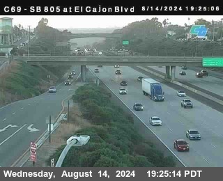 SB 805 at El Cajon Blvd (On Ramp)