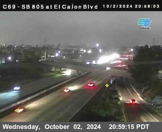 SB 805 at El Cajon Blvd (On Ramp)