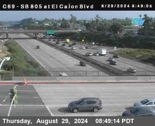 SB 805 at El Cajon Blvd (On Ramp)