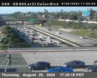 SB 805 at El Cajon Blvd (On Ramp)