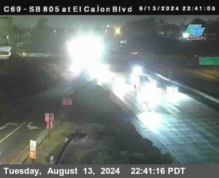 SB 805 at El Cajon Blvd (On Ramp)