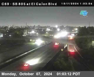 SB 805 at El Cajon Blvd (On Ramp)