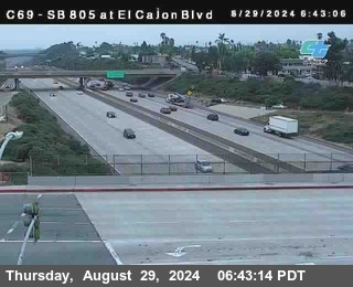 SB 805 at El Cajon Blvd (On Ramp)