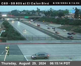 SB 805 at El Cajon Blvd (On Ramp)