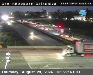 SB 805 at El Cajon Blvd (On Ramp)