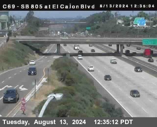 SB 805 at El Cajon Blvd (On Ramp)