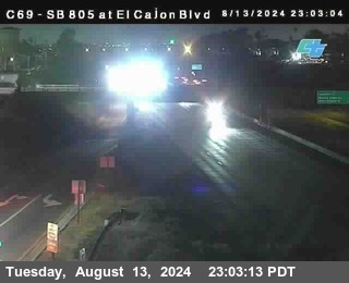 SB 805 at El Cajon Blvd (On Ramp)