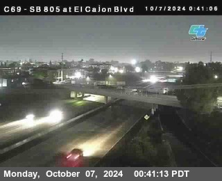 SB 805 at El Cajon Blvd (On Ramp)