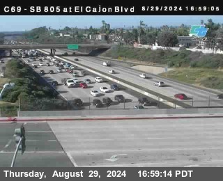 SB 805 at El Cajon Blvd (On Ramp)