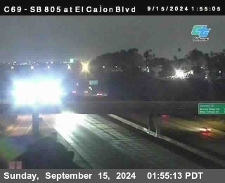 SB 805 at El Cajon Blvd (On Ramp)