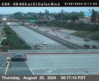 SB 805 at El Cajon Blvd (On Ramp)