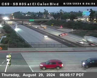 SB 805 at El Cajon Blvd (On Ramp)