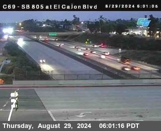 SB 805 at El Cajon Blvd (On Ramp)