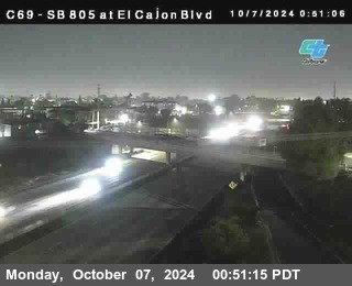 SB 805 at El Cajon Blvd (On Ramp)