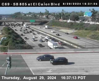 SB 805 at El Cajon Blvd (On Ramp)