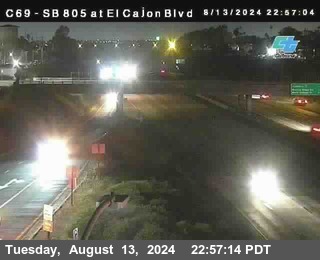 SB 805 at El Cajon Blvd (On Ramp)