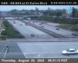 SB 805 at El Cajon Blvd (On Ramp)