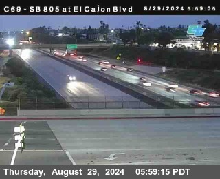 SB 805 at El Cajon Blvd (On Ramp)