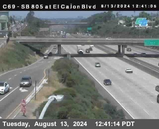 SB 805 at El Cajon Blvd (On Ramp)