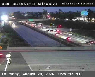 SB 805 at El Cajon Blvd (On Ramp)