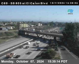 SB 805 at El Cajon Blvd (On Ramp)