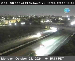 SB 805 at El Cajon Blvd (On Ramp)