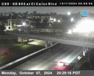 SB 805 at El Cajon Blvd (On Ramp)