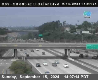 SB 805 at El Cajon Blvd (On Ramp)