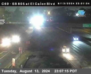 SB 805 at El Cajon Blvd (On Ramp)