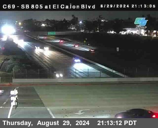 SB 805 at El Cajon Blvd (On Ramp)