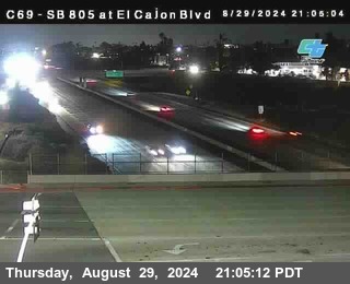 SB 805 at El Cajon Blvd (On Ramp)