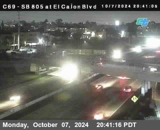 SB 805 at El Cajon Blvd (On Ramp)