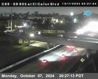 SB 805 at El Cajon Blvd (On Ramp)