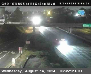 SB 805 at El Cajon Blvd (On Ramp)