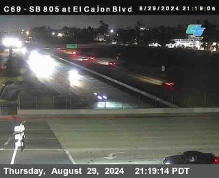 SB 805 at El Cajon Blvd (On Ramp)