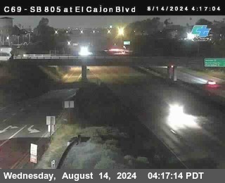 SB 805 at El Cajon Blvd (On Ramp)