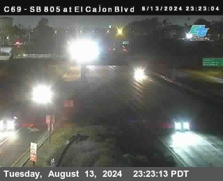 SB 805 at El Cajon Blvd (On Ramp)