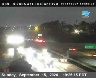 SB 805 at El Cajon Blvd (On Ramp)