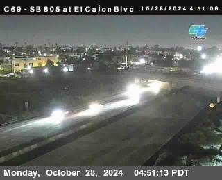 SB 805 at El Cajon Blvd (On Ramp)