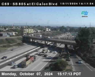 SB 805 at El Cajon Blvd (On Ramp)