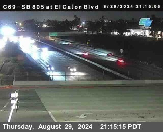 SB 805 at El Cajon Blvd (On Ramp)