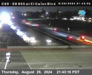 SB 805 at El Cajon Blvd (On Ramp)