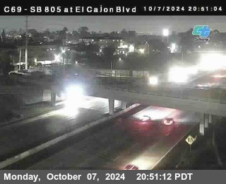 SB 805 at El Cajon Blvd (On Ramp)