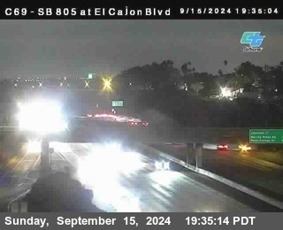 SB 805 at El Cajon Blvd (On Ramp)