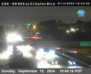 SB 805 at El Cajon Blvd (On Ramp)