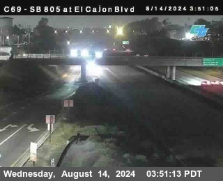 SB 805 at El Cajon Blvd (On Ramp)