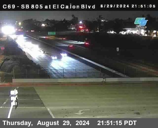 SB 805 at El Cajon Blvd (On Ramp)