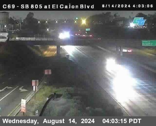 SB 805 at El Cajon Blvd (On Ramp)