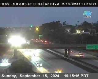 SB 805 at El Cajon Blvd (On Ramp)