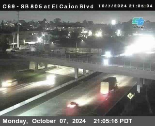 SB 805 at El Cajon Blvd (On Ramp)